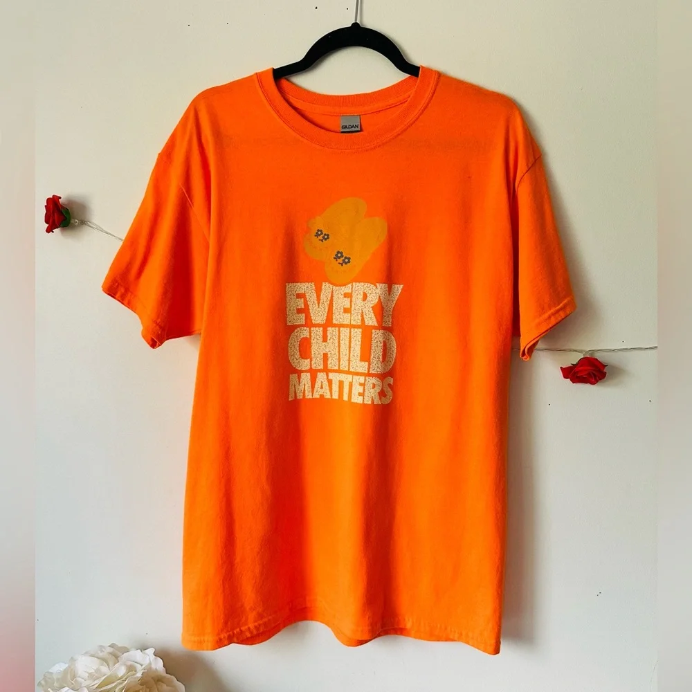 Orange Shirt OKEMA Drezus Every Child Matters Tshirt L - Picture 1 of 3